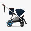 Cybex e-GAZELLE S Klapvogn, Ocean Blue/Silver