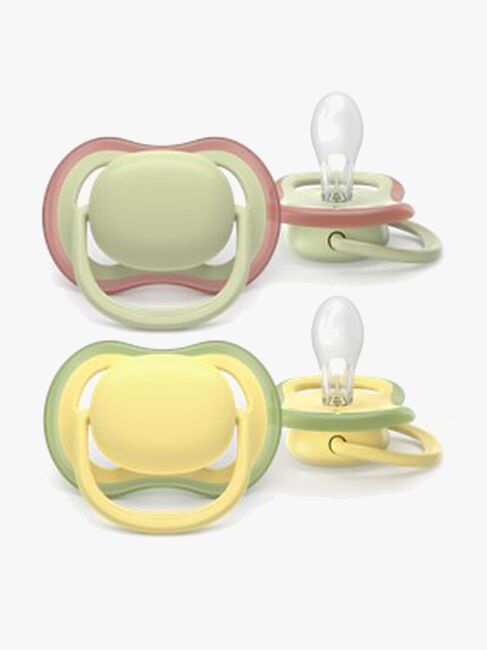 Philips Avent Ultra Air-sut 18 m+ 2-pak, Lysegrøn/Gul