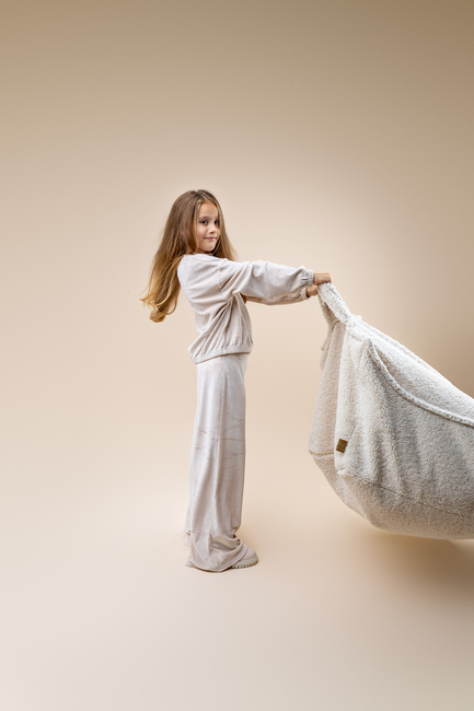 Meowbaby Bearly Sækkestol, Cremefarvet