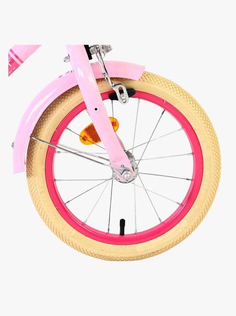 Volare Excellent Cykel med Kurv 14 Tommer, Pink