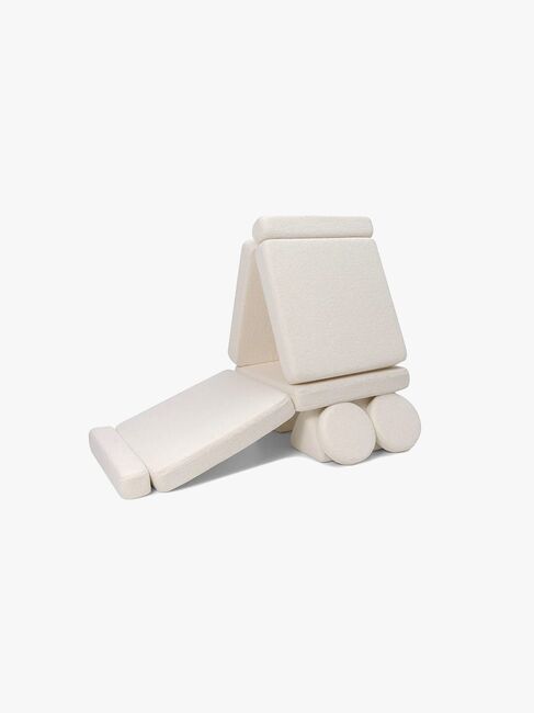 Shappy Play Teddy Bygbar Sofa 160x80 cm, Cream White