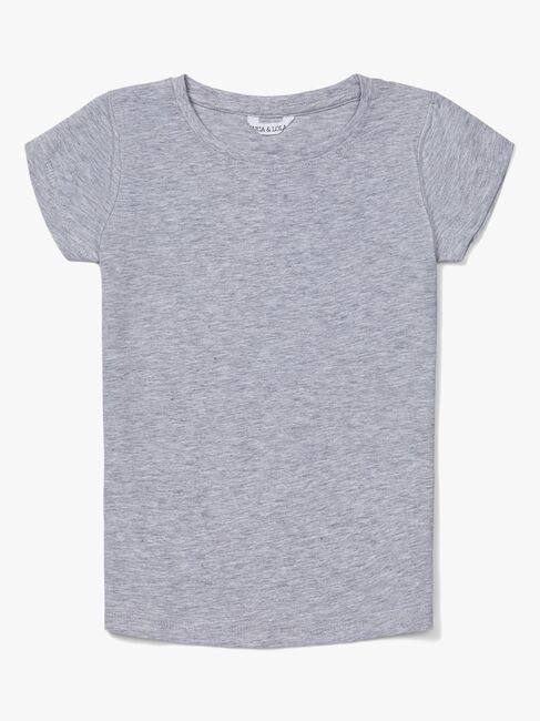 Luca & Lola Fanny Top 2-pak, Grey Melange/White