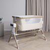 Beemoo CARE AutoMotion Bedside Crib, Beige/Træ