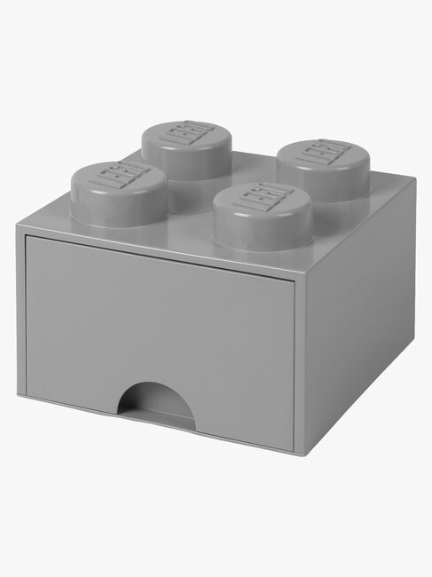LEGO Opbevaringsklods 4, Grå