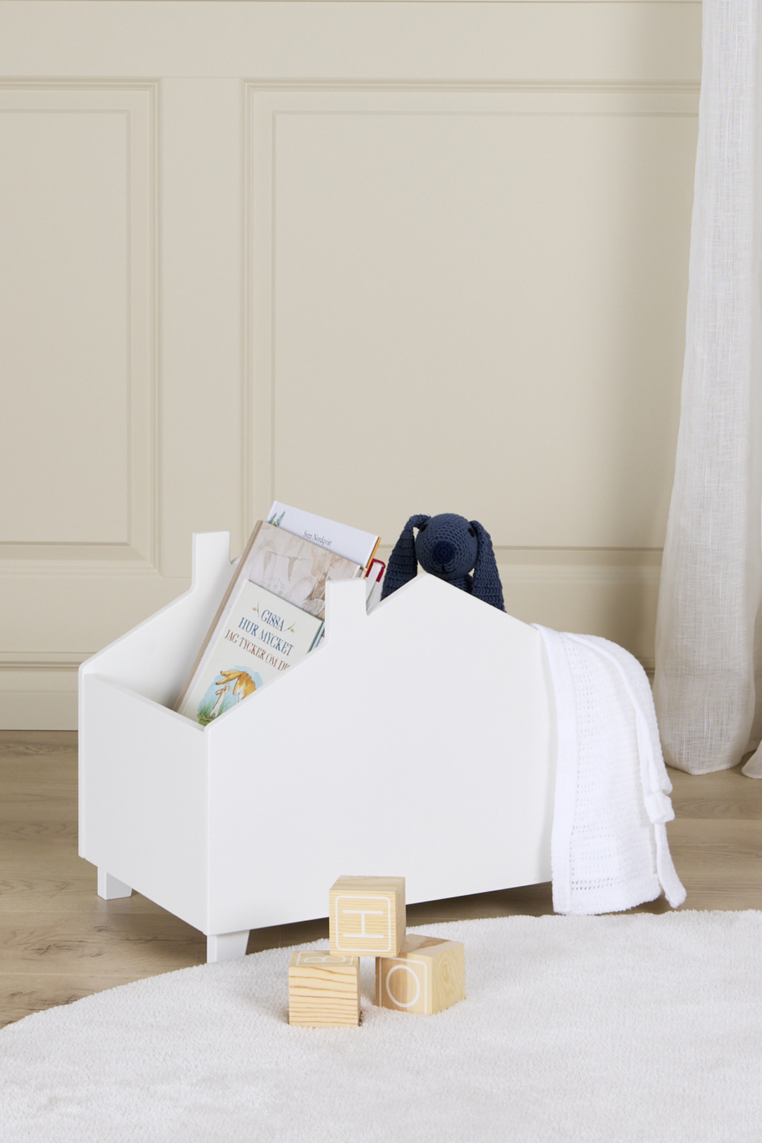 Cloudberry Castle HANNA Opbevaringskasse, Hvid