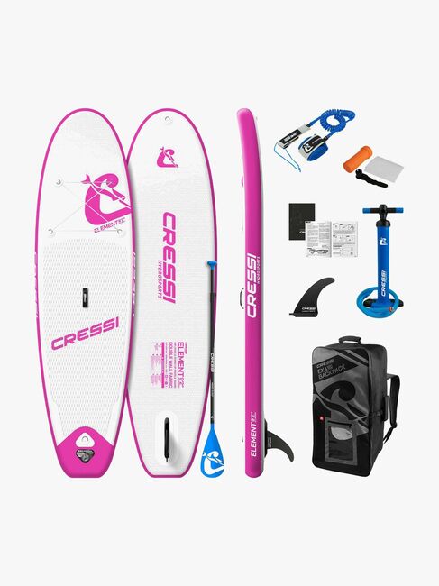 Cressi Element Small All Around ISup Set 9'2, Hvid/Lyserød