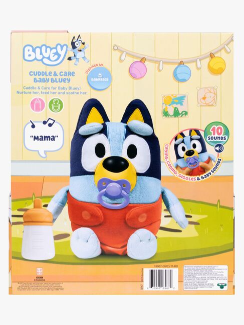 Bluey Cuddle & Care Bamse Baby Bluey