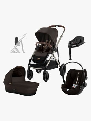 Cybex e-Gazelle S Duovogn inkl. Cloud G i-Size Plus & Base, Chocolate Brown/Taupe