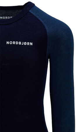 Nordbjørn Icicle Merinoull Skiundertøj, Evening Blue/Dark Denim