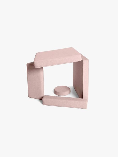 Shappy Play Bygbar Lænestol 80x80 cm, Soft Pink