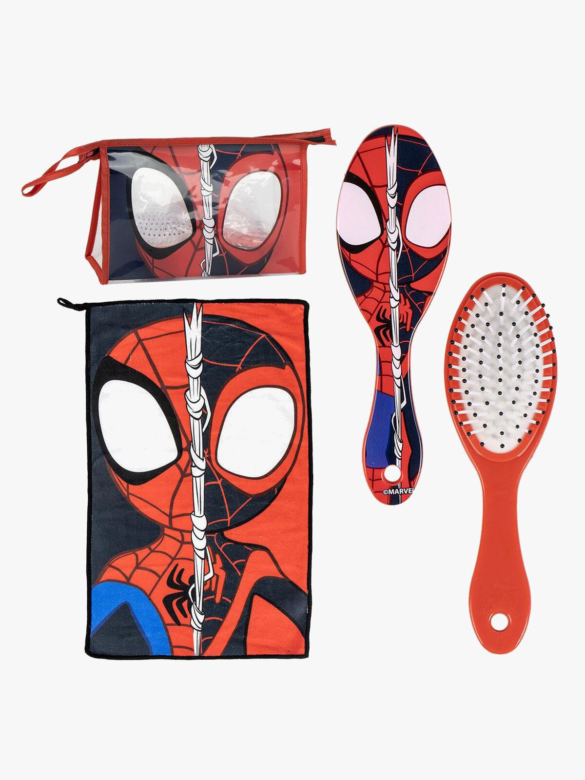 Spidey And His Amazing Friends Toilettaske med Håndklæde & Hårbørste