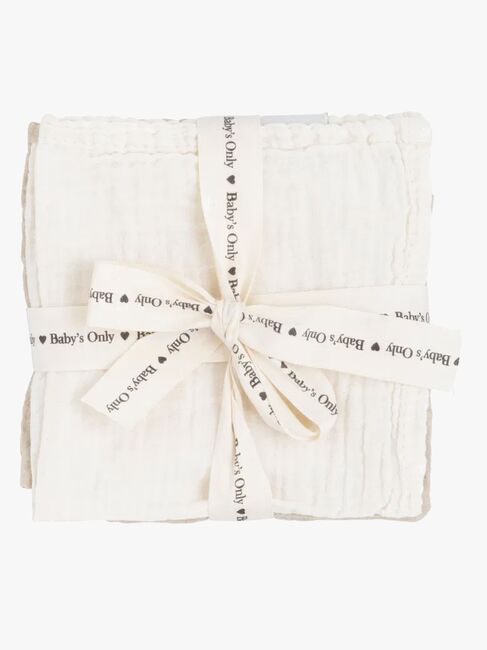 Baby's Only Tender Bomuldsstofble 3-pak, Linen/Clover