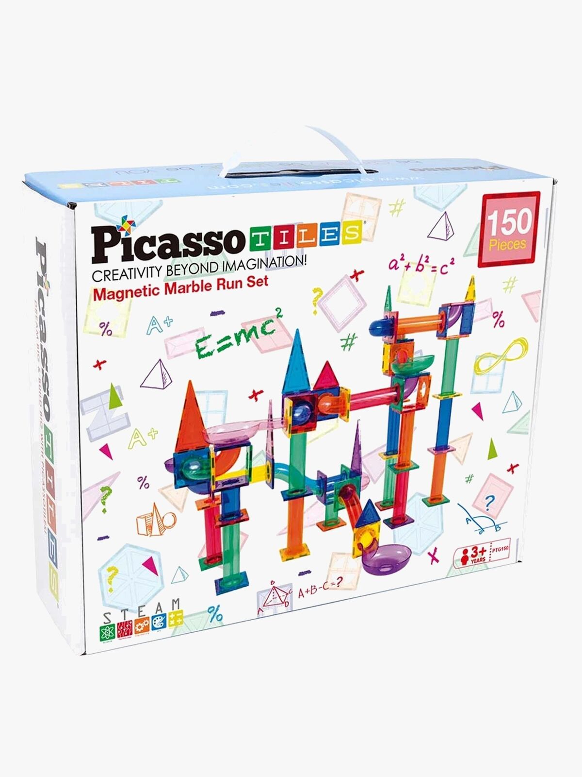 PicassoTiles Kuglelabyrint Magnetisk Byggesæt 150 Dele