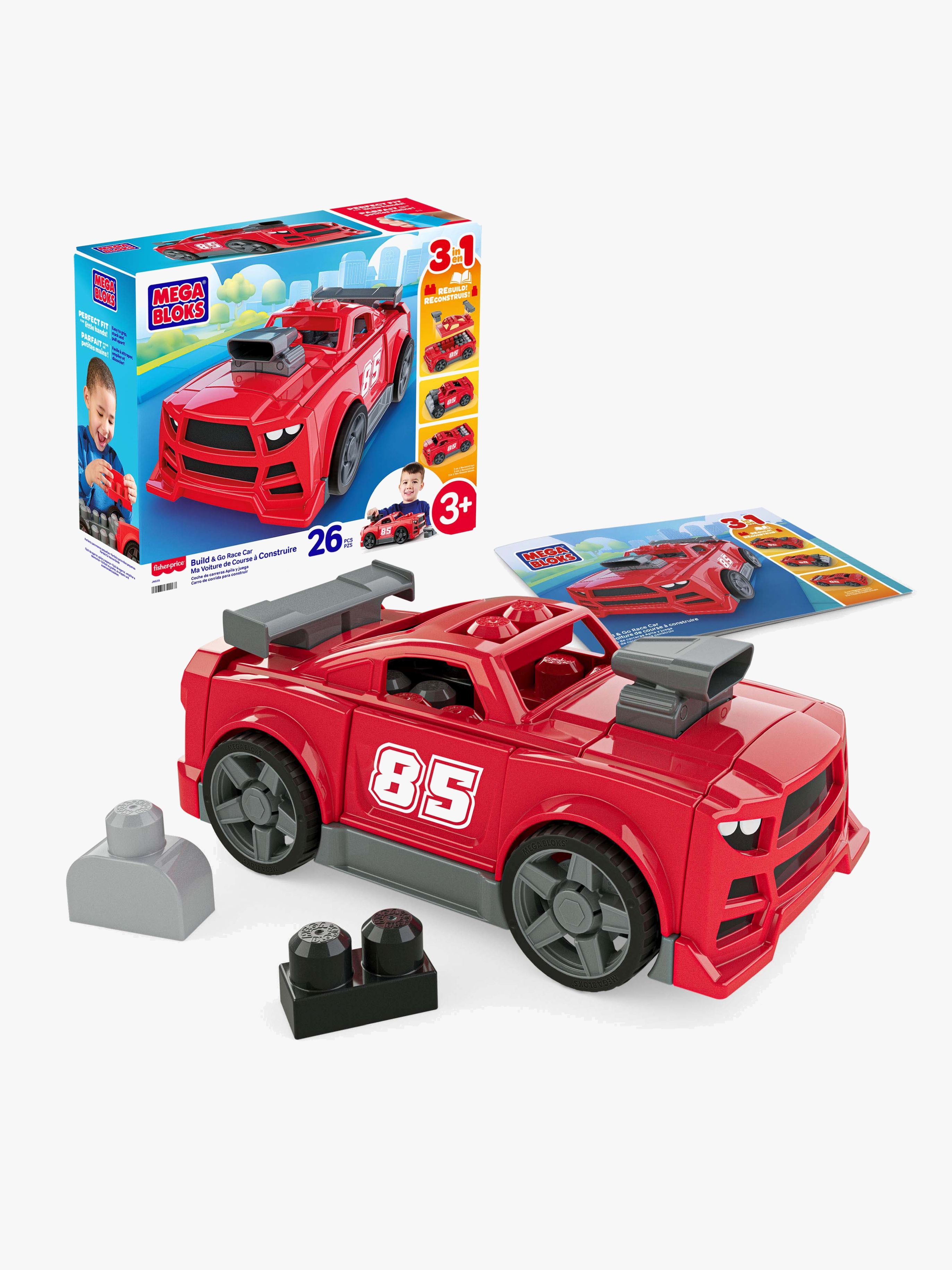 Mega Bloks Build &  Go Byggesæt Racerbil