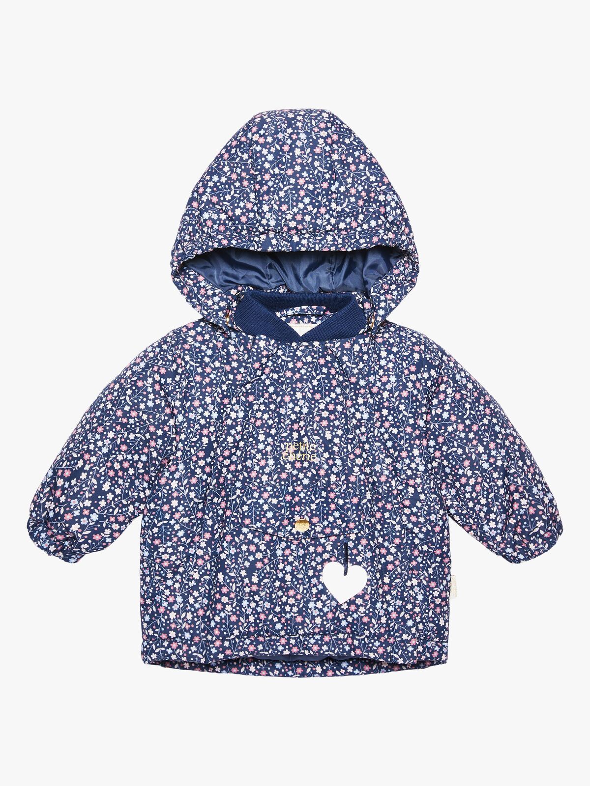 Petite Chérie Atelier Lola Jakke, Navy Small Flower