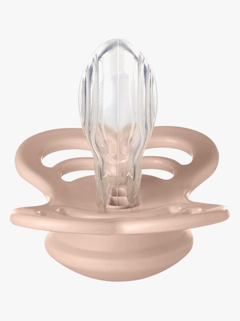 BIBS Supreme Sut 2-pak Silikone Str. 1, Woodchuck/Blush