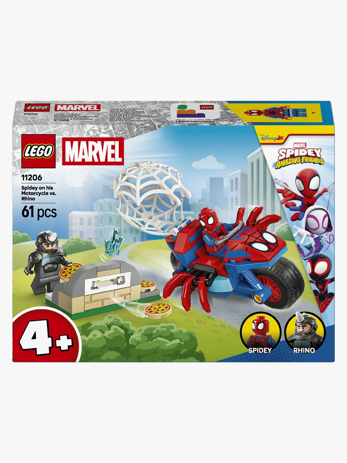 LEGO Spidey 11206 Spidey på sin motorcykel mod Rhino