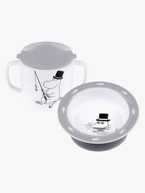 Mumitroldene Vand & Bad Spisesæt 2 Dele, Grå