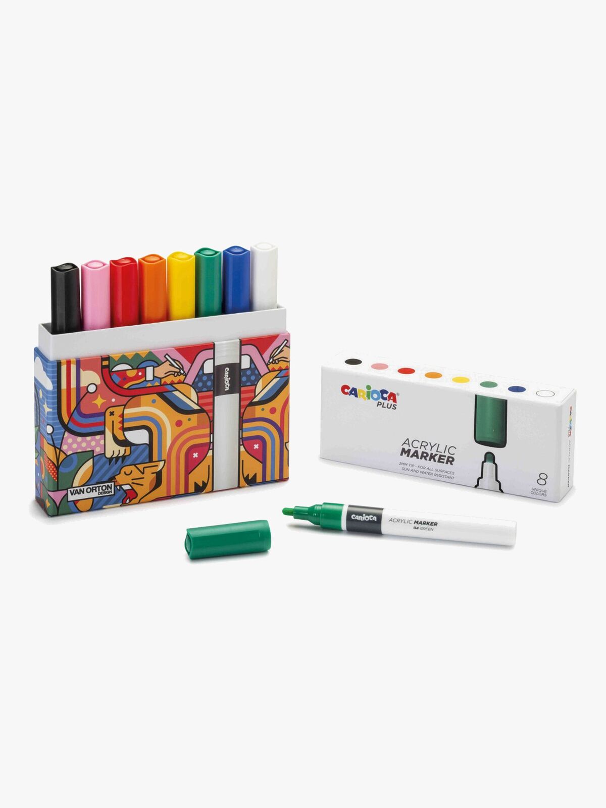 Carioca Plus Akryltusser 8-pak