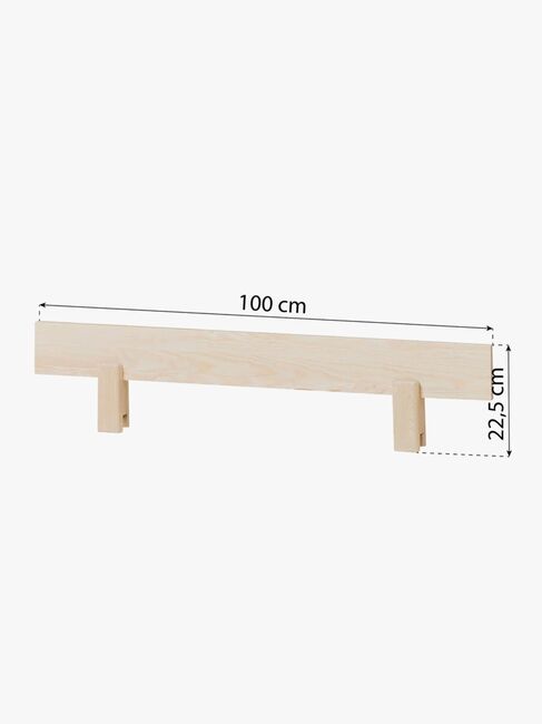 Hoppekids ECO Comfort Juniorseng med Sengehest 70x160, Træ