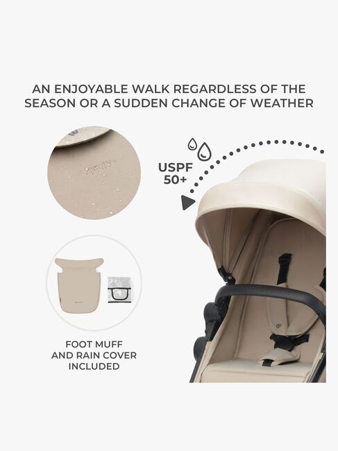 Kinderkraft 3-i-1 NEWLY Kombivogn Travelsystem, Sand Beige