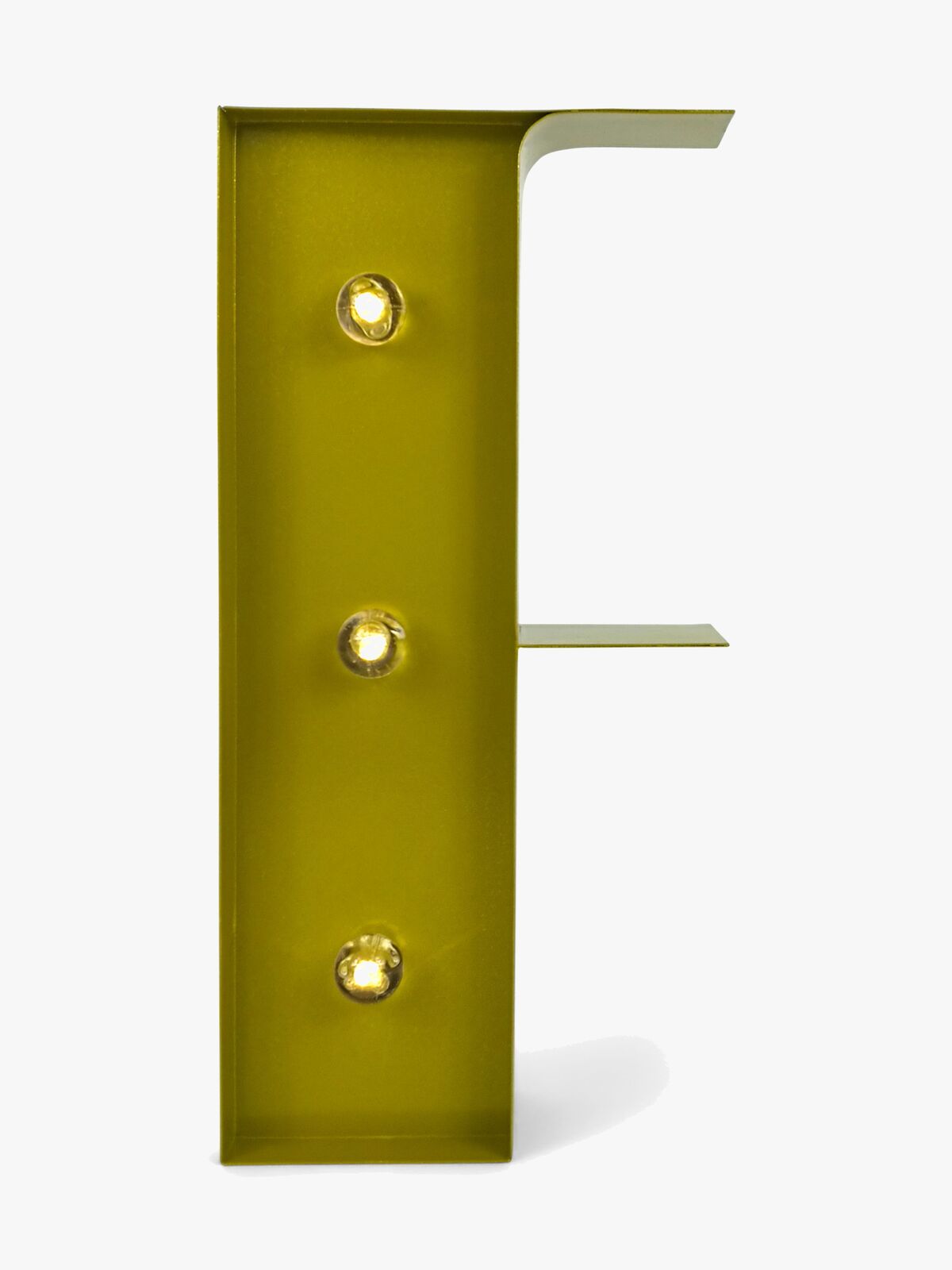 Petite Déco Bogstavlampe F, Guld