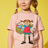 Pippi Langstrømpe X Martinex Picnic T-shirt, Pink