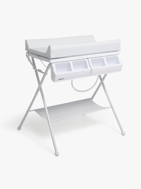 Beemoo CARE Sammenfoldeligt Puslebord m. Badekar, Hvid