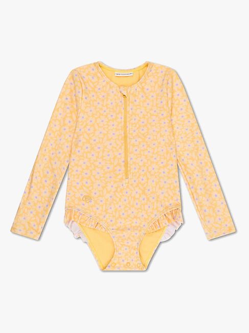 Swim Essentials  Langærmet UV-Dragt, Florish Yellow