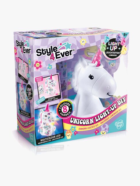 Style 4 Ever Kreasæt DIY Enhjørning med Lys