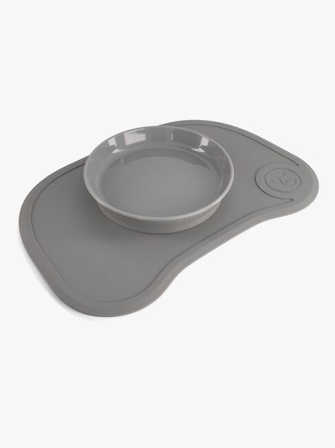 Twistshake Click-Mat Mini Tallerken & Underlag, Grå