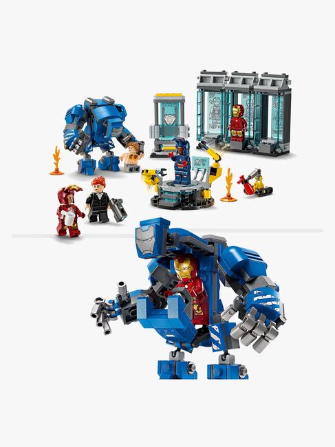LEGO Super Heroes 76315 Iron Mans laboratorium: Dragtgalleriet
