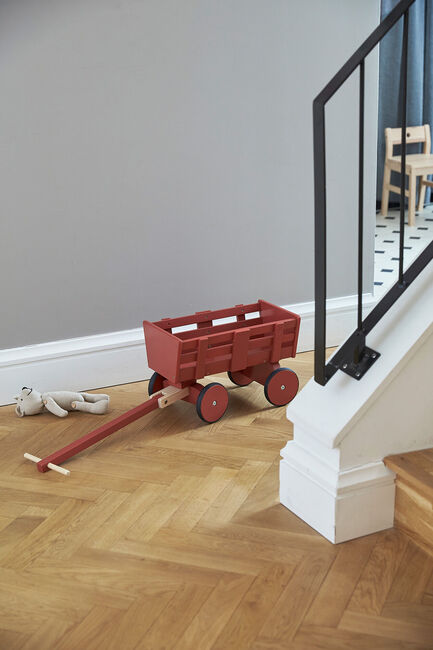 Kids Concept Trækvogn Carl Larsson, Mørkerød