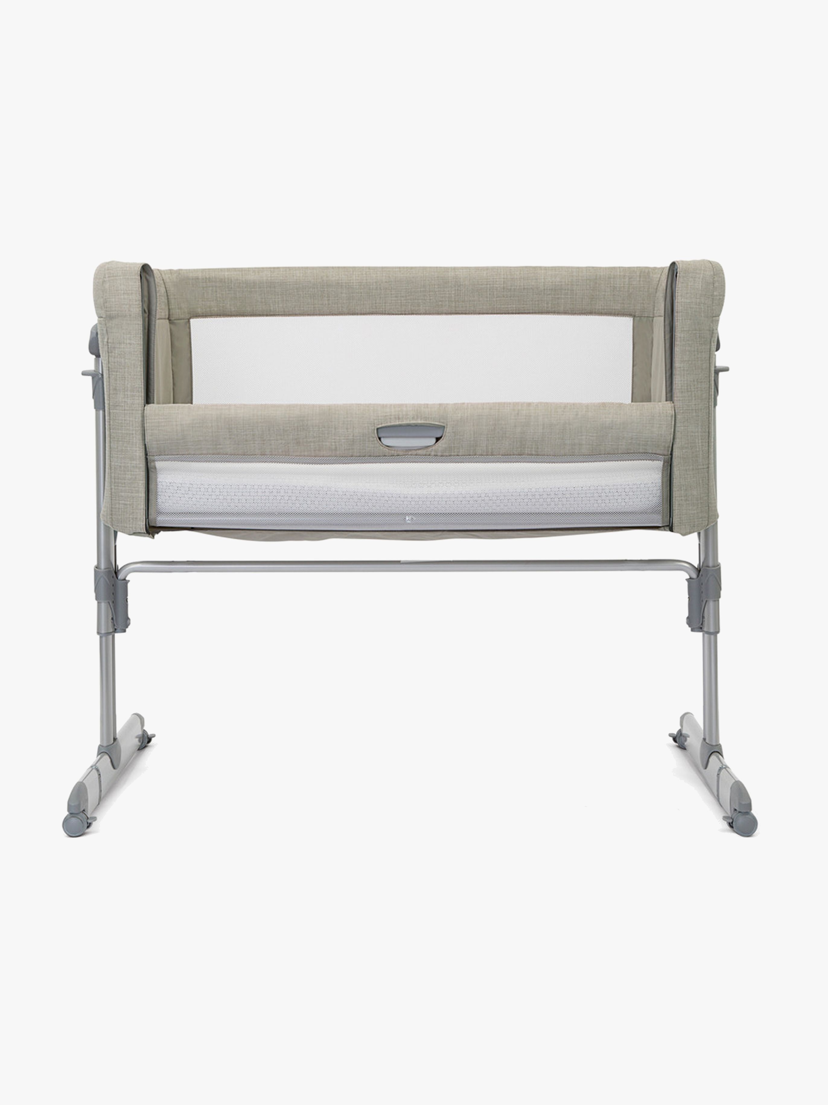 Joie Roomie Glide Bedside Crib og Weekendseng, Almond