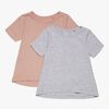 Luca & Lola Malena Top 2-pack, Grey Melange/Adobe Rose