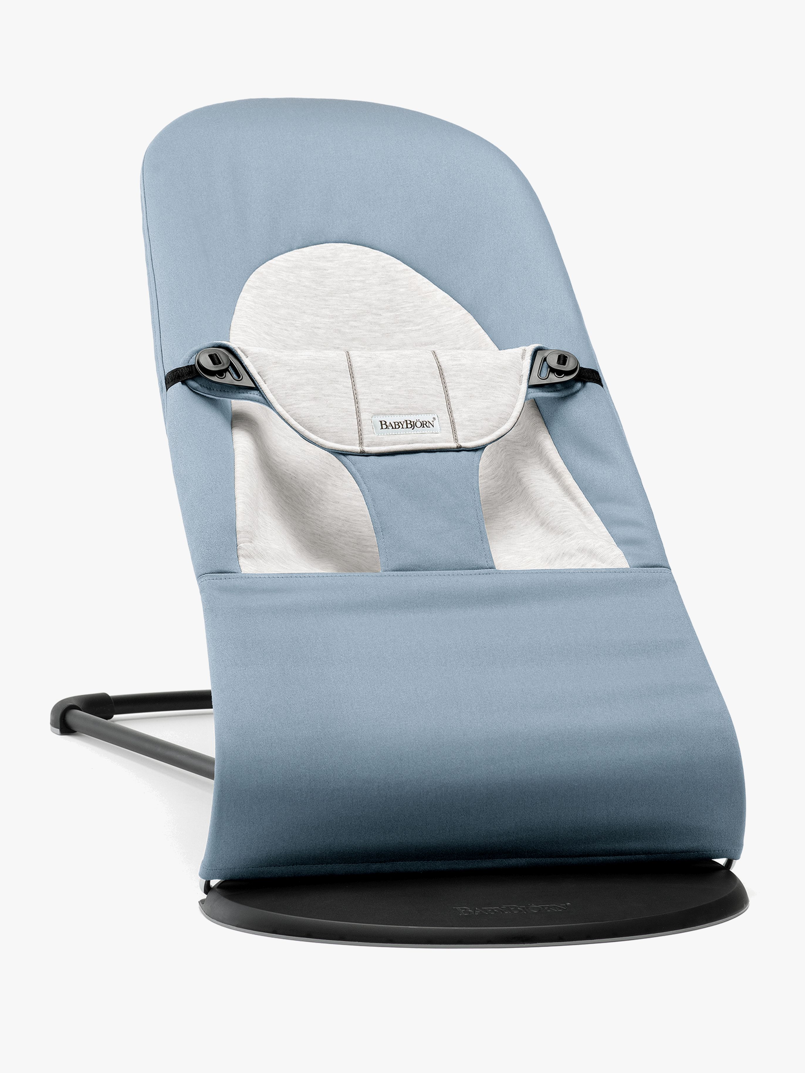 BabyBjörn Balance Soft Skråstol Woven Jersey, Blå/Grå