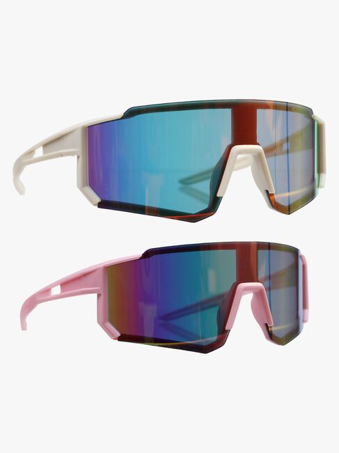 CarloBaby Solbriller Turbo 2-pak 4-8 År, Hvid/Lyserød