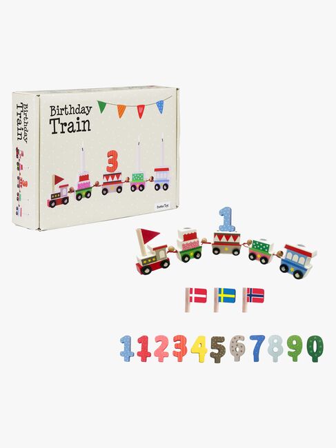 Barbo Toys Fødselsdagstog i Træ