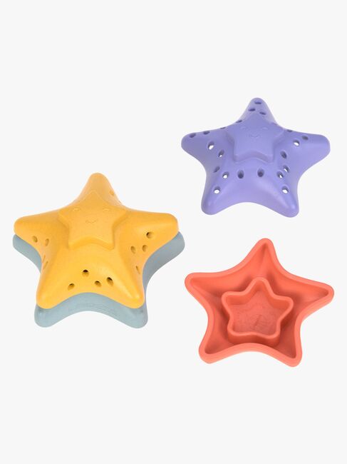 Lässig Søstjerne Stablelegetøj, Pink/Lilac/Yellow/Blue