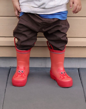 Babblarna Bobbo Gummistøvler, Rød