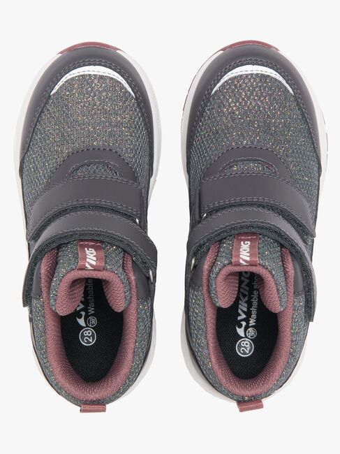 Viking Bouncy Glitter Mid 2V GTX Sneakers, Charcoal