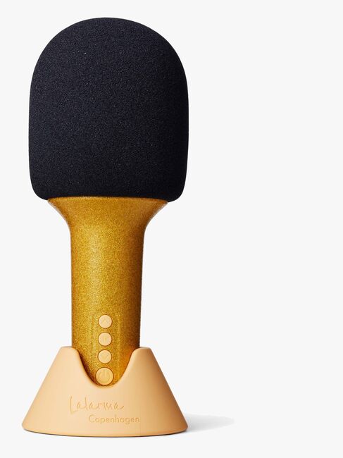Lalarma Glitter Grove Mikrofon, Guldfarvet