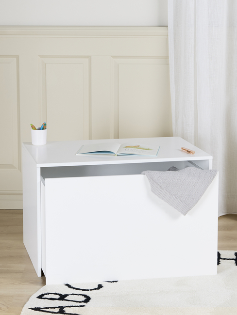 Alice & Fox POPPY Skrivebord & Opbevaringskasse, Hvid