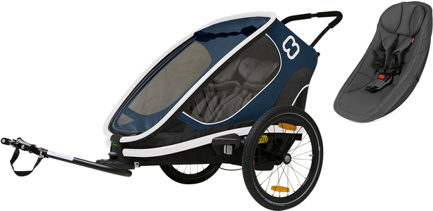 Hamax Outback Reclining Cykelvogn 2019 inkl. Babyindsats, Navy/White