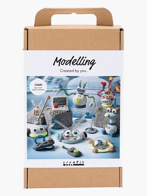 Creativ Company Kreasæt DIY Modellervoks Robot