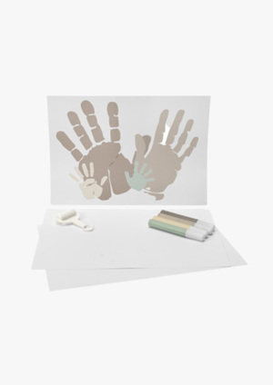 BamBam Familie Håndaftryk Kit, 4 Farver