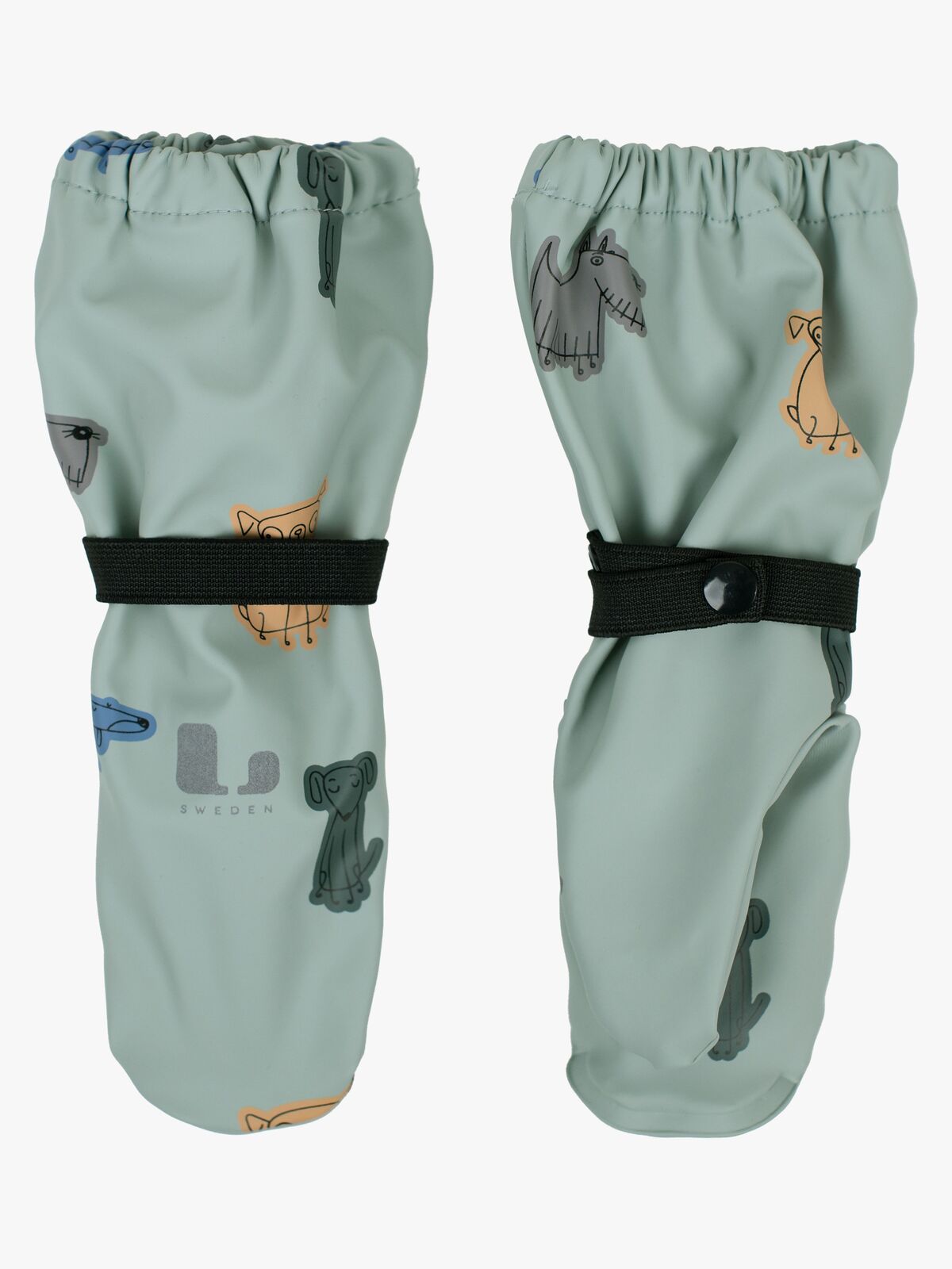 Lindberg Vattholma Regnvanter, Grøn/Grå