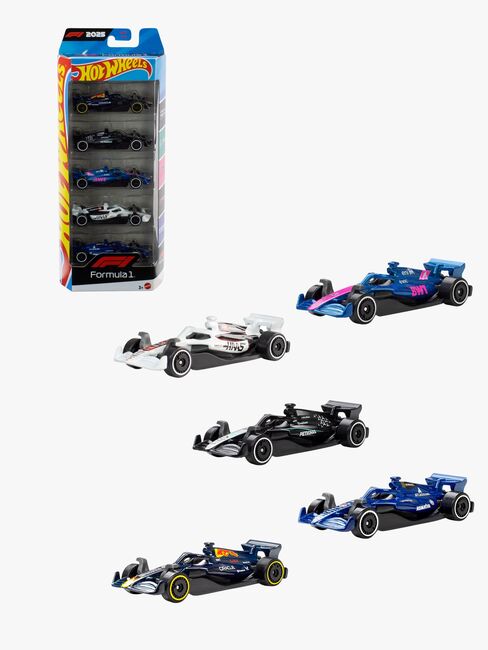 Hot Wheels F1 Biler Die-Cast 1:64 5-pak