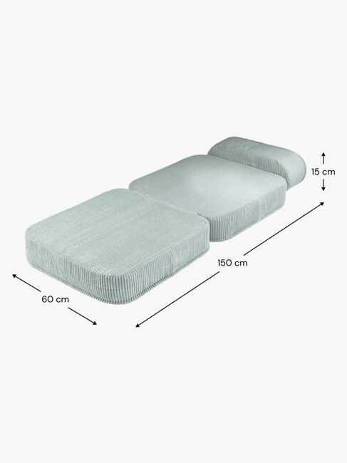 Wigiwama Flip Foldbar Stol 150x60 cm, Peppermint Green