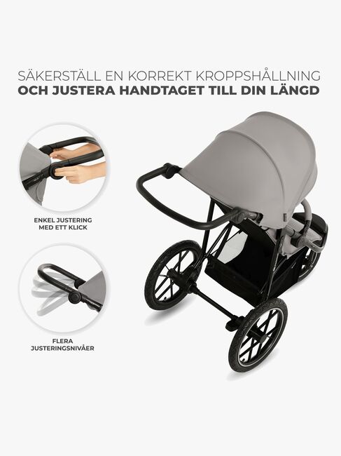 Kinderkraft HELSI 2 Terrænvogn, Grey